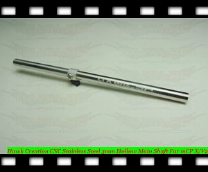 Hawk Creation CNC Stainless Steel 3mm Hollow Main Shaft For mCP X/V2